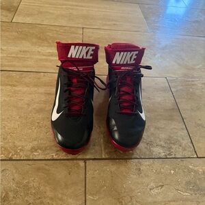 Nike Black and Red High-Tops